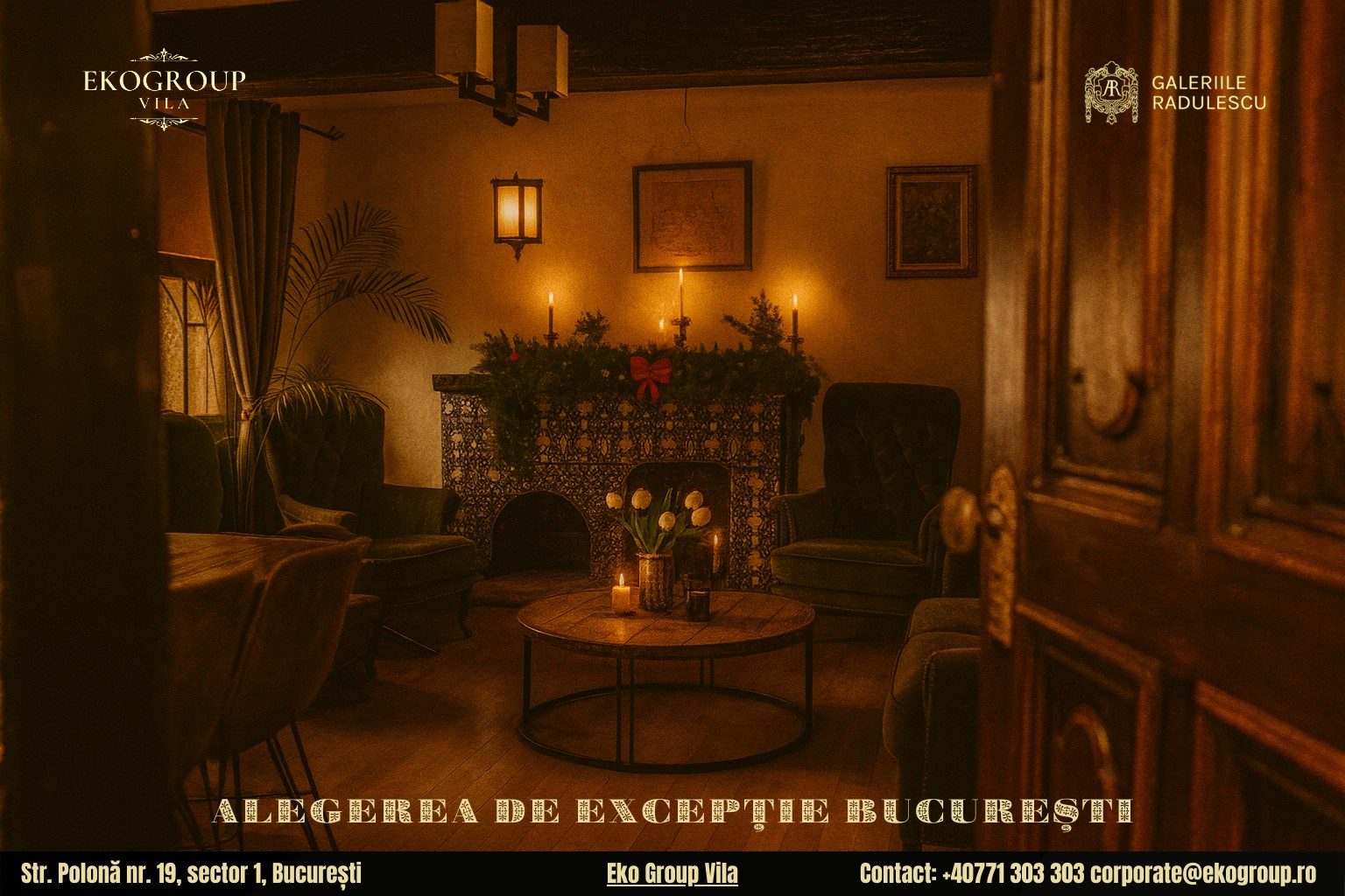 Destinații de Crăciun în București: Eleganța Crăciunului anilor ’30 la Eko Group Vila