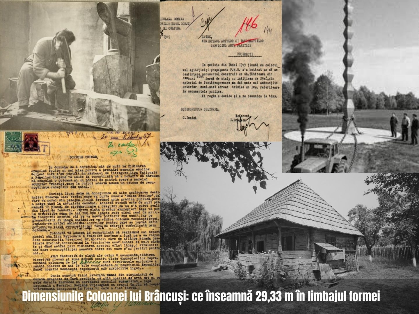 Dimensiunile Coloanei lui Brâncuși: ce înseamnă 29,33 m în limbajul formei